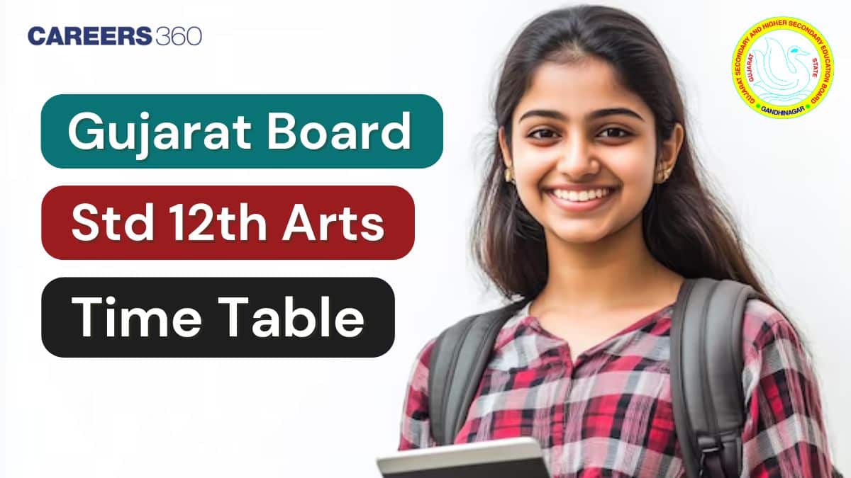 Gujarat Board Std 12 Arts Time Table 2026, Check GSEB HSC Arts Exam Dates Here